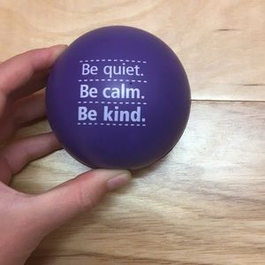 Purple stress ball